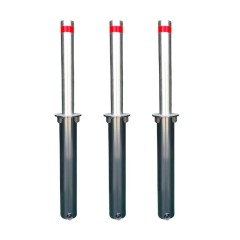 Marine-grade 304 stainless steel security posts