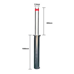 Stainless Steel Semi-Automatic Rising Bollards