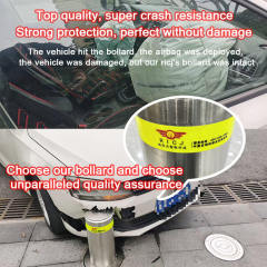 Automatic Driveway Bollard With Light