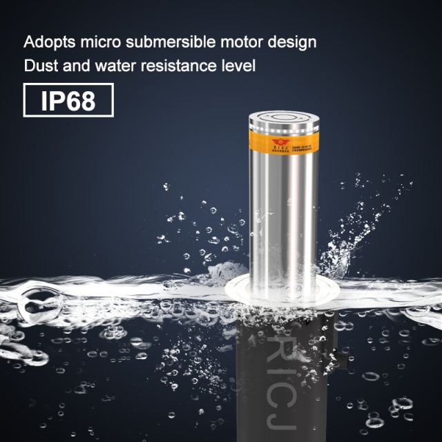 IP68 K12 Crash Rated Hydraulic Automatic Bollard