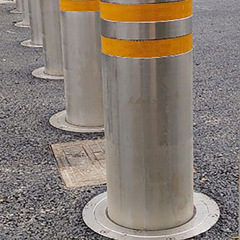 Stainless Steel Semi-Automatic Rising Bollard