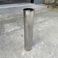 Mirror Finish Stainless Steel Fixed Bollard