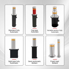 IP68 K12 Crash Rated Hydraulic Automatic Bollard