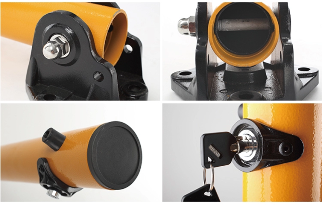 Fold Down Parking Bollard with Lock