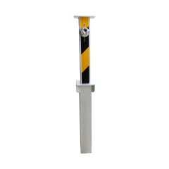 RICJ Stainless Steel Manual Retractable Bollard with Integral Lock