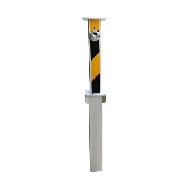 RICJ Stainless Steel Manual Retractable Bollard with Integral Lock
