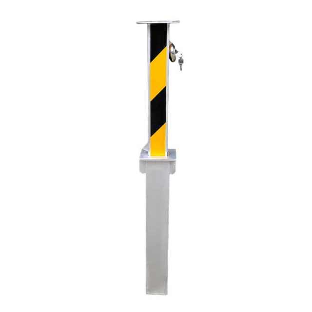 RICJ Stainless Steel Manual Retractable Bollard with Integral Lock