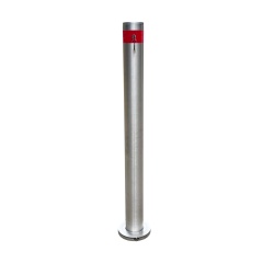 Heavy duty steel parking post with base socket for easy removal
