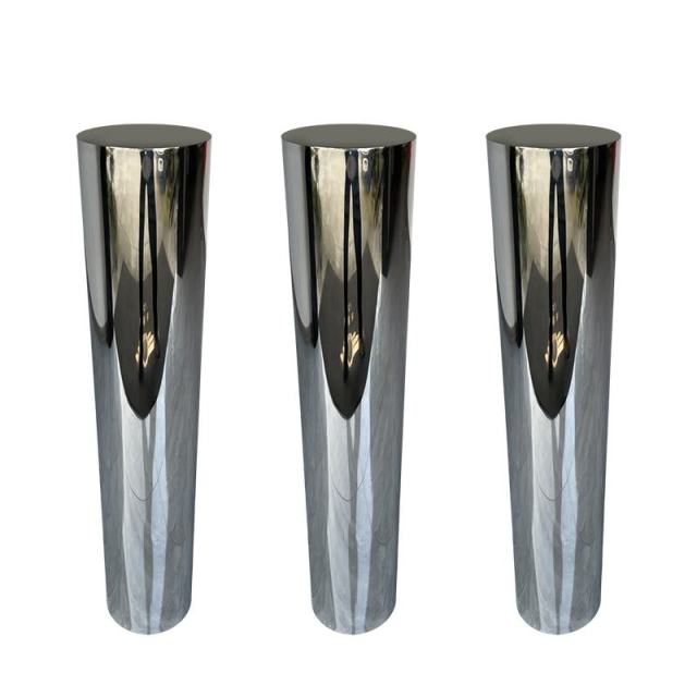 Mirror Finish Stainless Steel Fixed Bollard