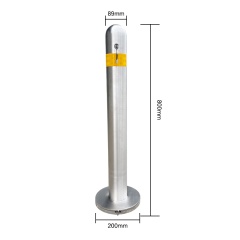 Surface Mount SS 316 Lockable Bollard