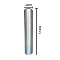 Polished Fixed Dome Bollard Sleeve