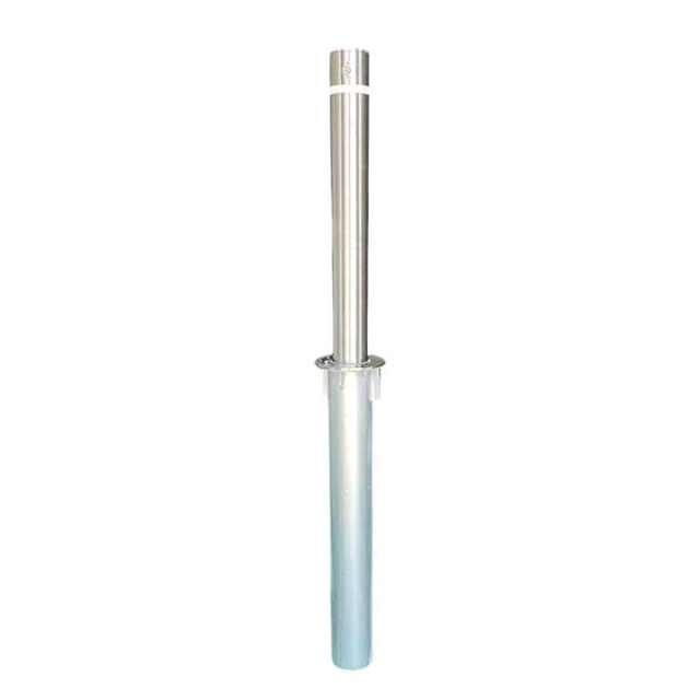Silver Telescopic Driveway Bollard