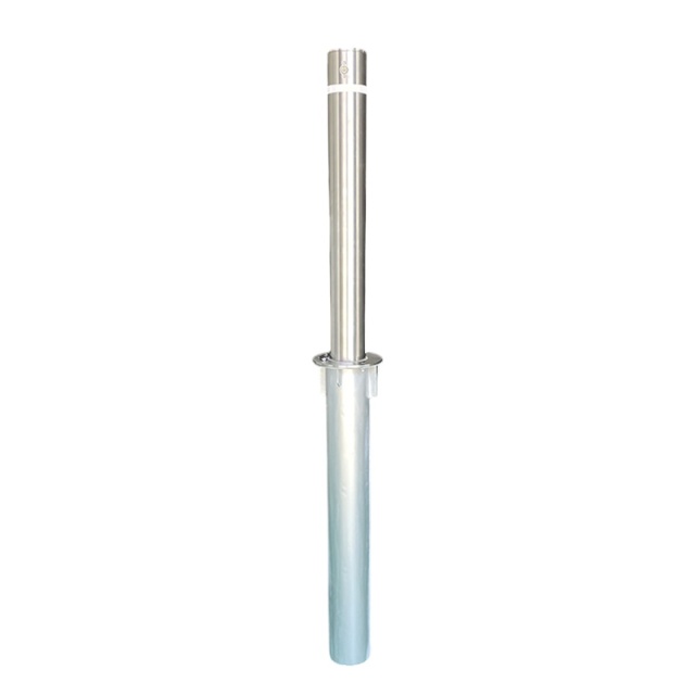 Silver Telescopic Driveway Bollard