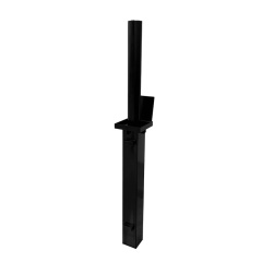 black telescopic parking bollard