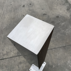Square Bollard With WPC Wood Plate