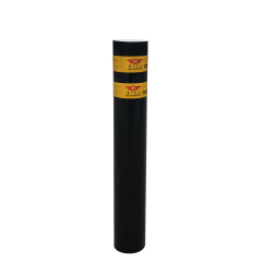 Heavy-Duty Black Powder Coated Fixed Steel Bollard