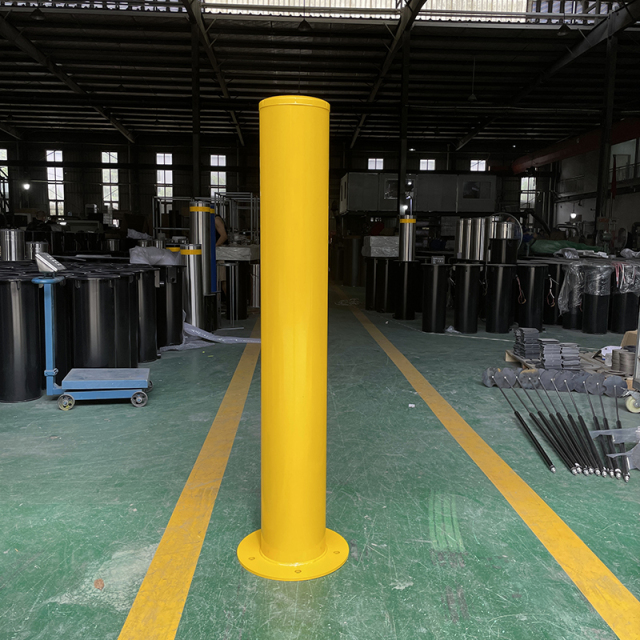 Fixed Surface Mount Yellow Safety Post