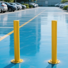 Fixed Surface Mount Yellow Safety Post