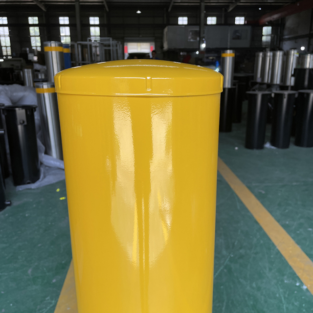 Fixed Surface Mount Yellow Safety Post