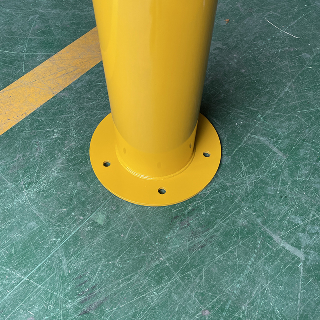 Fixed Surface Mount Yellow Safety Post