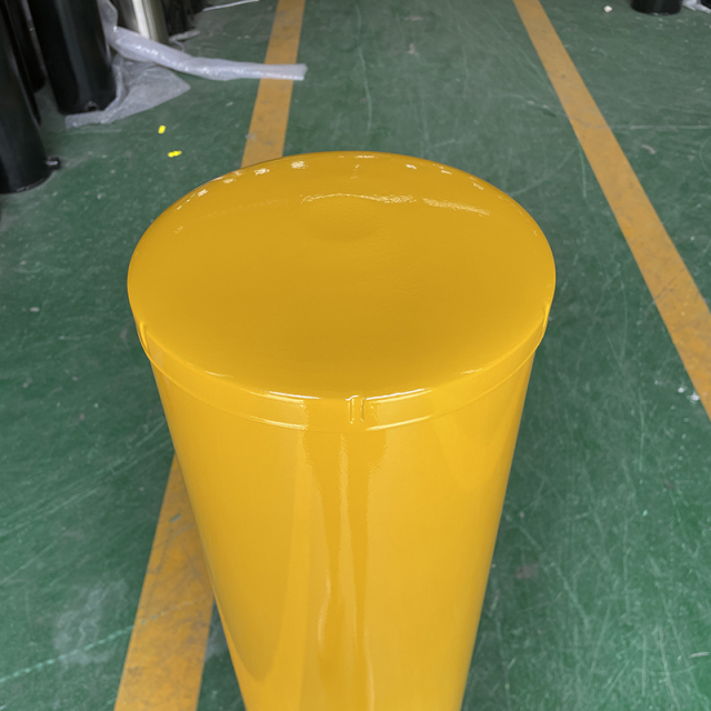 Fixed Surface Mount Yellow Safety Post