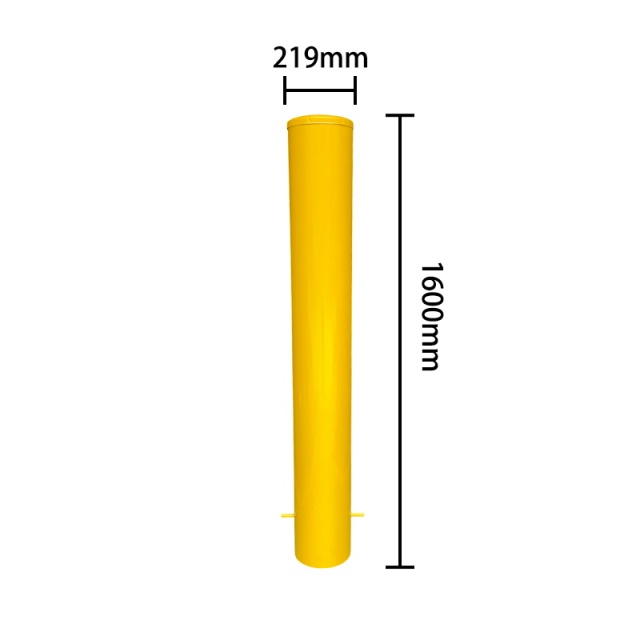 Customizable In-Ground Steel Safety Bollard