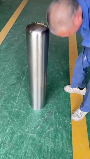 Polished Fixed Dome Bollard Sleeve