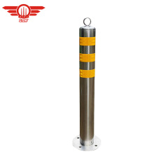 Surface Mount Stainless Steel Bollard with Top Ring