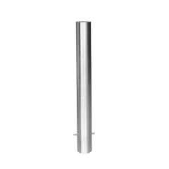 Modern Silver Stainless Steel Fixed Bollard