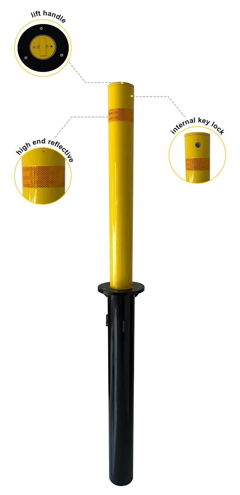 Semi-Auto Telescopic Bollard