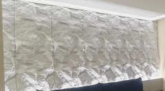 Polyurethane Artificial Stone 3D Decorative Black PU Stone Faux Culture Rock Mountain Wall Panel for Exterior Wall and indoor