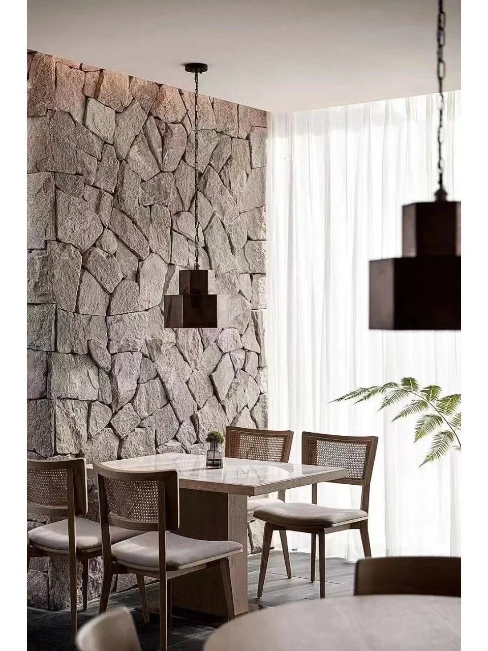 Hot Sale Tariff Reduction Big Size Lightweight PU Cultural Stone Turtle Pattern PU Stone for Indoor and Outdoor Wall Decoration