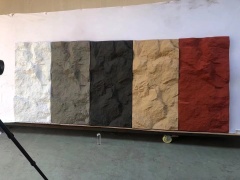 Polyurethane Artificial Stone 3D Decorative Black PU Stone Faux Culture Rock Mountain Wall Panel for Exterior Wall and indoor