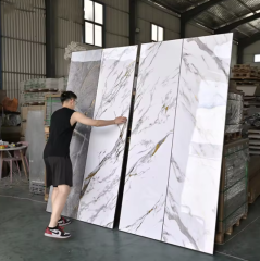 UV Sheet Wall Panel for House Interior Decorative Wall Decoration with Golden Customized Waterproof