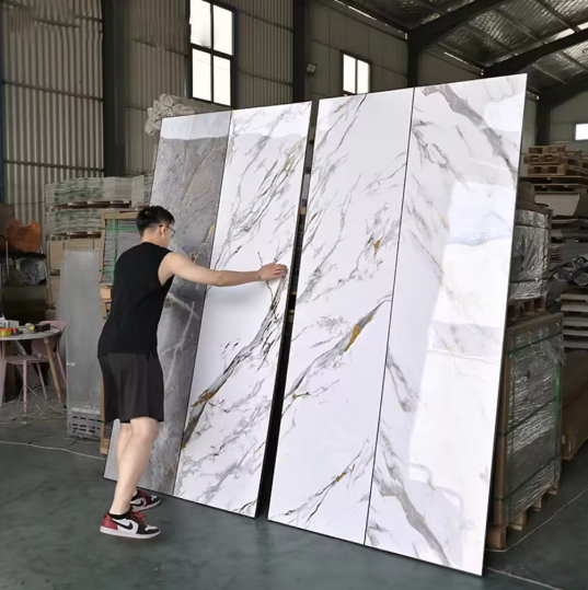 UV Sheet Wall Panel for House Interior Decorative Wall Decoration with Golden Customized Waterproof
