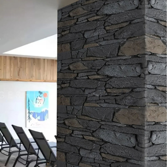 PU Sea Reefs Rock Stone Wall Panel Surface Waterproof Eco-Friendly Outdoor Indoor