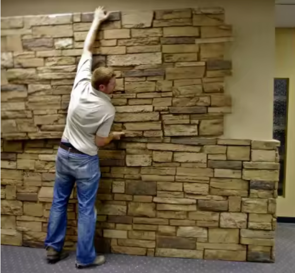 Exterior PU Stone Wall Panels Polyurethane Artificial Stone Culture Artificial Stone Wall Panels