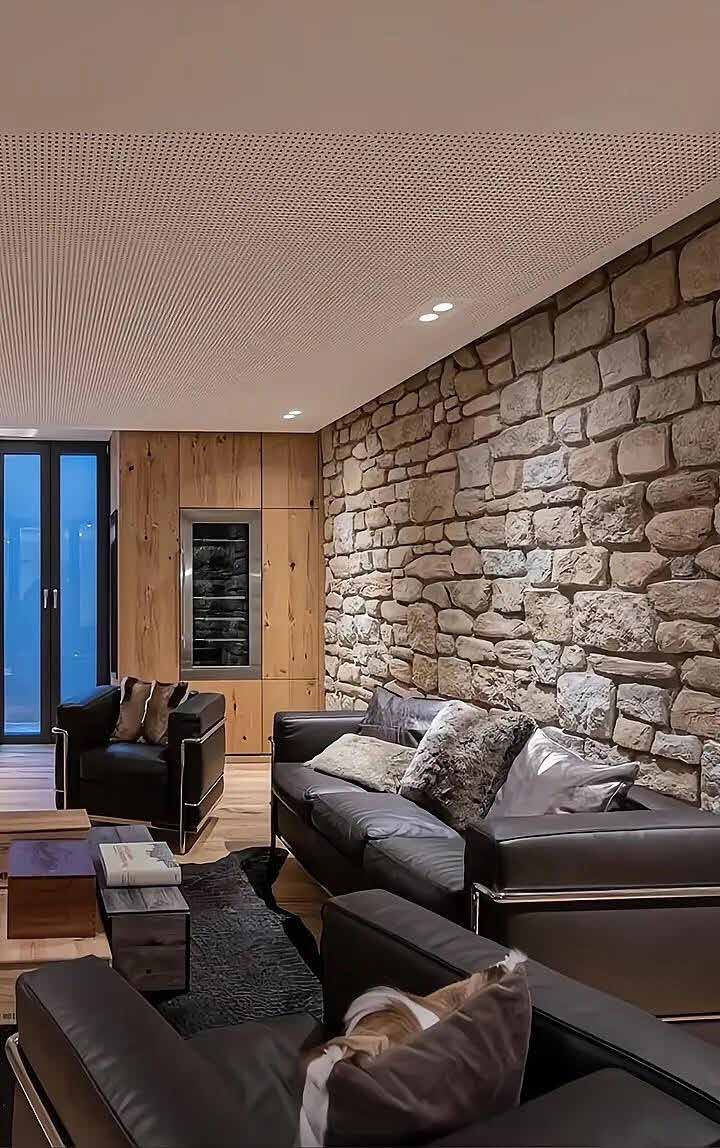 Crushed Mountain Stone Polyurethane Modern Thick Slab Cultural Stone Decorative Panels Moisture-resistant Outdoor Background PU Light Weight Exterior and Interior Wall Cladding Polyurethane Pu Crushed Mountain Stone Waterproof Panel
