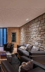 Crushed Mountain Stone Polyurethane Modern Thick Slab Cultural Stone Decorative Panels Moisture-resistant Outdoor Background PU Light Weight Exterior and Interior Wall Cladding Polyurethane Pu Crushed Mountain Stone Waterproof Panel