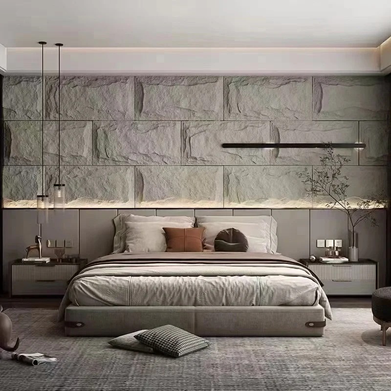 Factory Price Wall Cladding Pu Culture Stone 3d Mushroom Stone Pu Faux Stone Wall Panel for Decoration Waterproof Pu Soft Stone Mushroom Culture Stone Outdoor & Indoor 3d Decoration Polyurethane Pu Faux Soft Stone Wall Panel