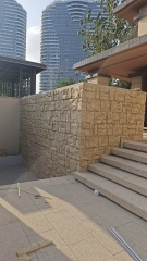 Crushed Mountain Stone Polyurethane Modern Thick Slab Cultural Stone Decorative Panels Moisture-resistant Outdoor Background PU Light Weight Exterior and Interior Wall Cladding Polyurethane Pu Crushed Mountain Stone Waterproof Panel