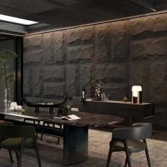 Factory Price Wall Cladding Pu Culture Stone 3d Mushroom Stone Pu Faux Stone Wall Panel for Decoration Waterproof Pu Soft Stone Mushroom Culture Stone Outdoor & Indoor 3d Decoration Polyurethane Pu Faux Soft Stone Wall Panel