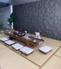Polyurethane Artificial Stone 3D Decorative Black PU Stone Faux Culture Rock Mountain Wall Panel for Exterior Wall and indoor