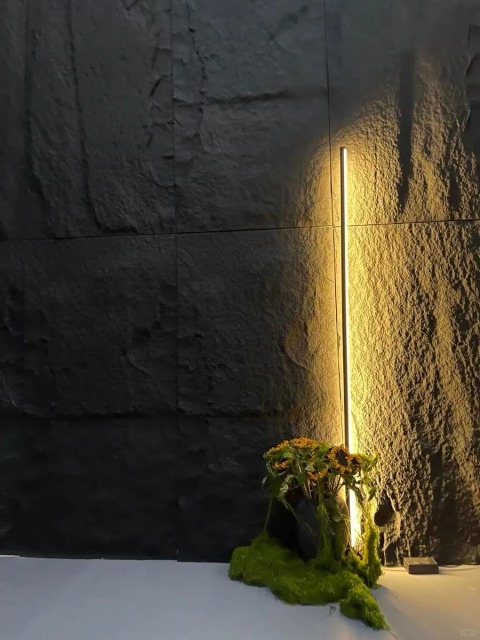 PU False Stone Veneer Sheet PU Stone Skin PU Stone Panels for Decoration Polyurethane Artificial Stone Exterior Decoration Faux Rock PU Stone Skin Slab 3D PU Stone Wall Panel Big Slab