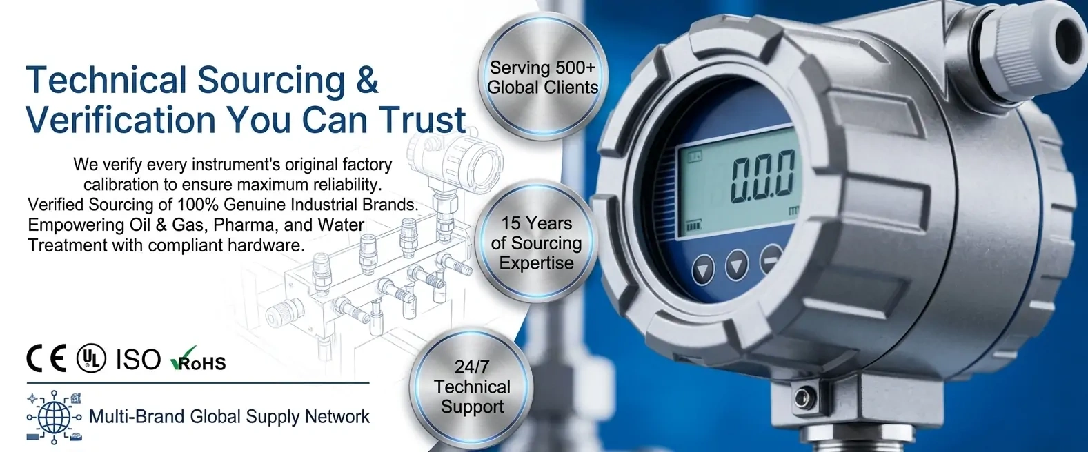 Technical sourcing and factory calibration verification for premium industrial flow meters and pressure transmitters