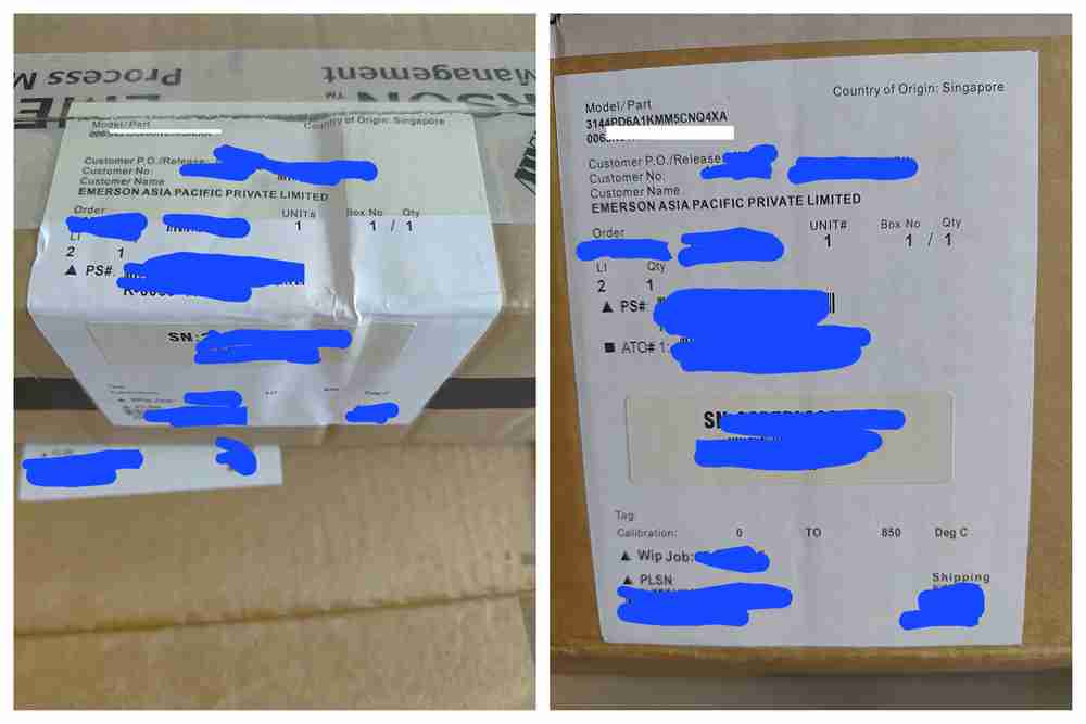 Rosemount 3144PD6A1KMM5CNQ4XA Original Factory Serial Tag Verification