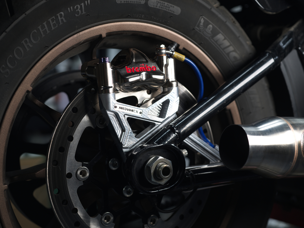 Hyper vision Series Softail Rear Radial Caliper Mount