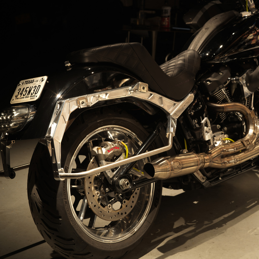 Mechanic X  Billet Frame Tail & Saddlebag Support Brackets