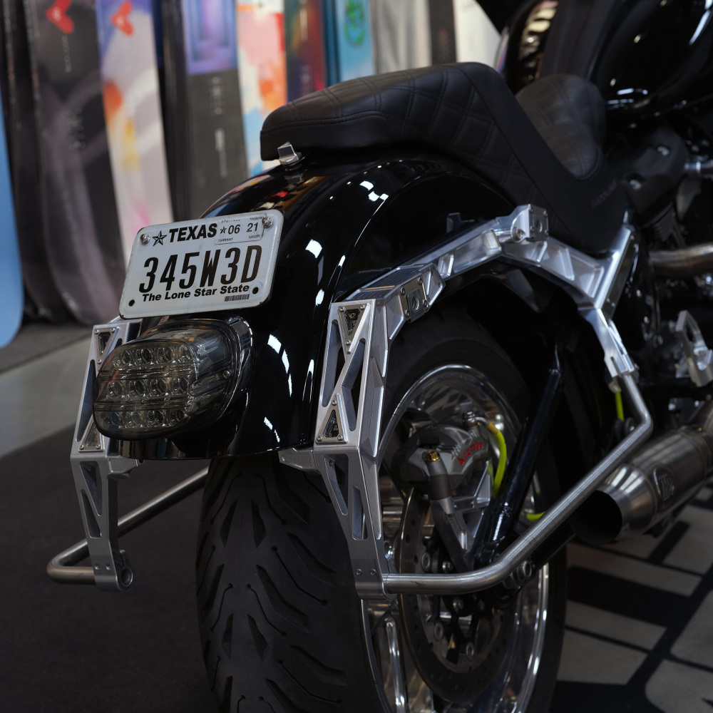 Mechanic X  Billet Frame Tail & Saddlebag Support Brackets