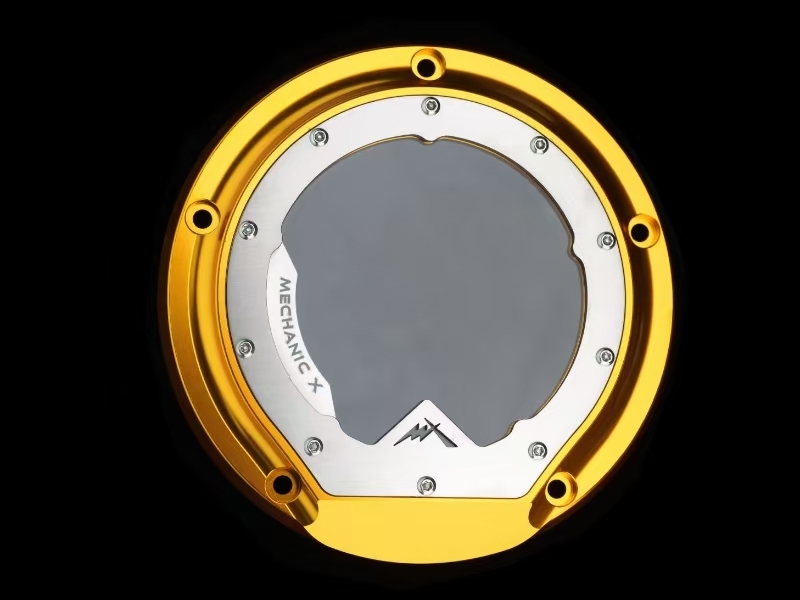 Hyper vision Series Transparent derby cover softail